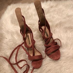 Lace up heels